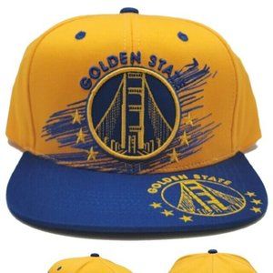 Golden State Top Level Scribble Bridge Snapback Hat
